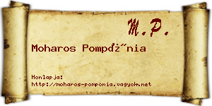 Moharos Pompónia névjegykártya